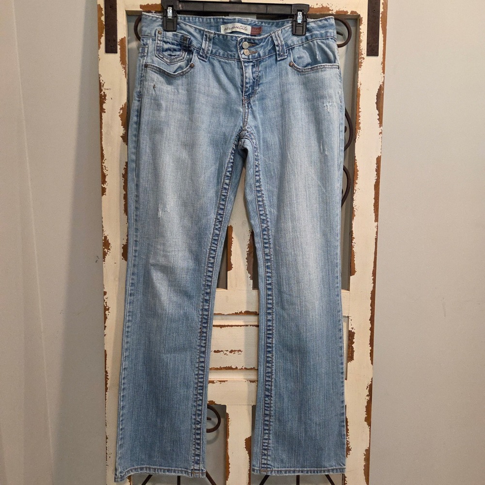 Vtg Y2K Aeropostale Chelsea Bootcut Jeans Womens 9/10 Reg Low Rise Light Wash